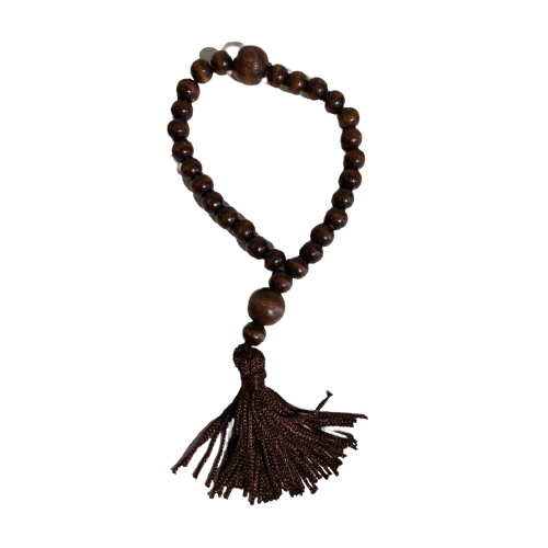 JAPAMALA ROSARIO ORIENTAL 27 CONTAS - MADEIRA ESC